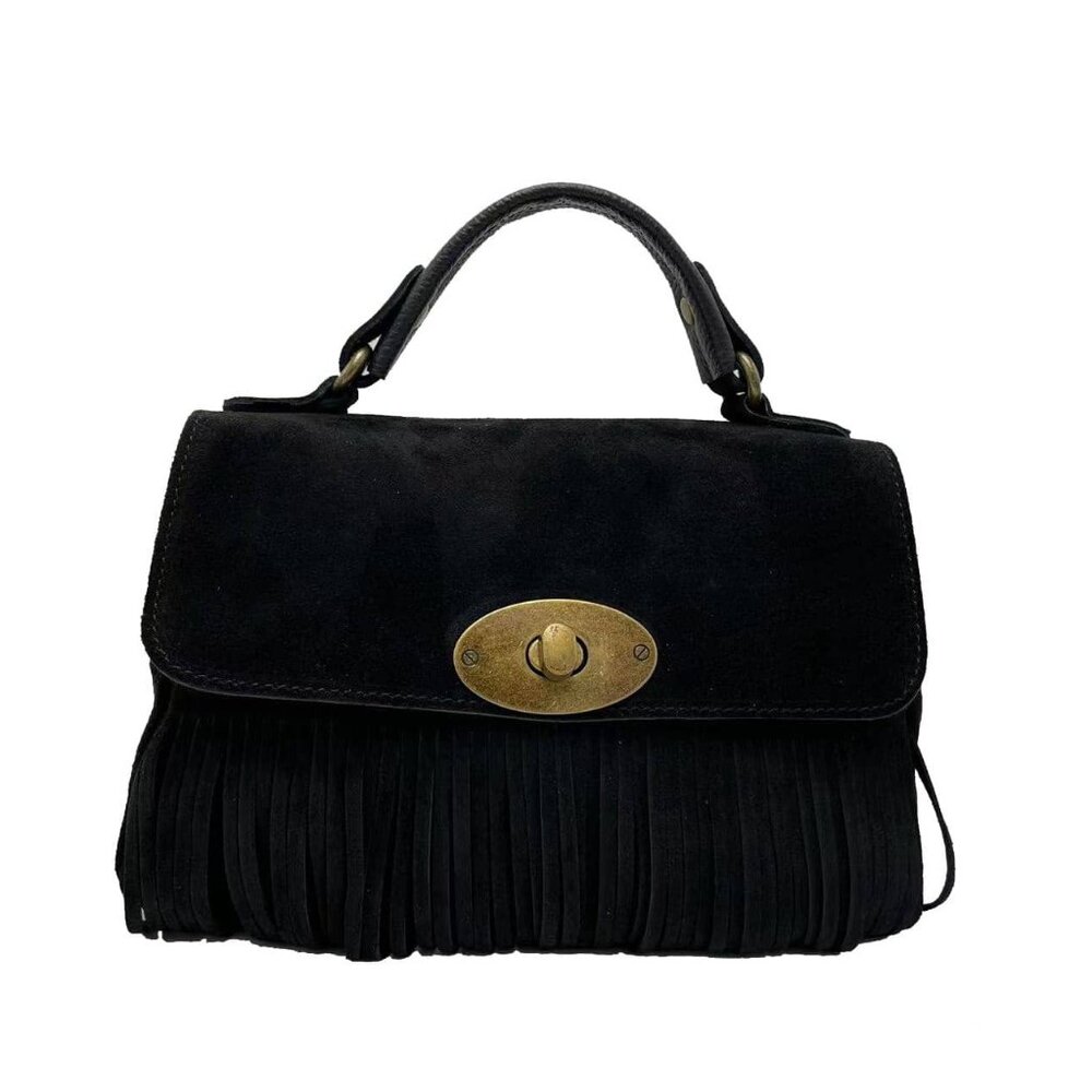 Suede Handbag